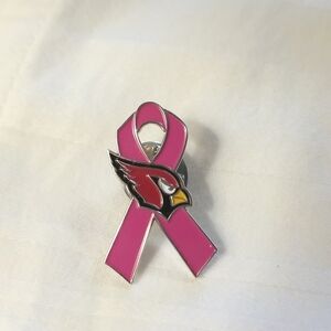 Arizona Cardinals Pink Ribbon Pin